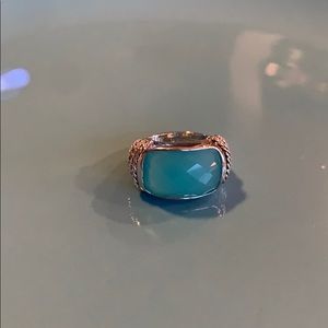 Lia Sophia ring with teal stone